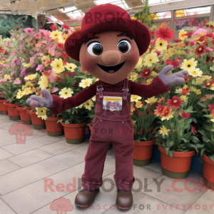 Maroon Bouquet Of Flowers...