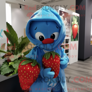 Blue Strawberry maskot...