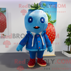 Blue Strawberry mascot...
