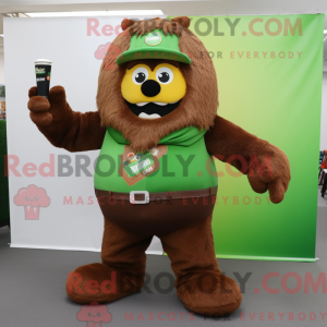 Brown Green Beer mascot...