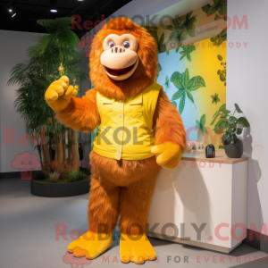 Yellow Orangutan mascot...