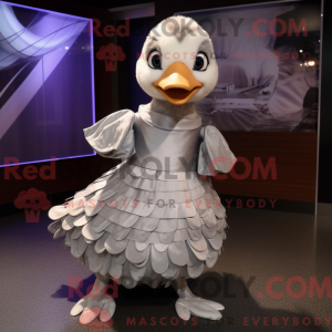 Sølv Gosling maskot kostume...