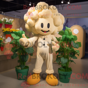 Tan Cauliflower mascot...