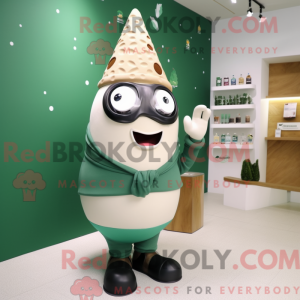 Olive Ice Cream Cone mascot...