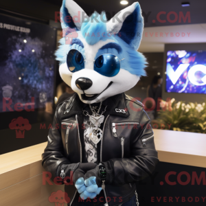Blue Fox maskot kostume...