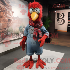 Red Hens maskot kostume...