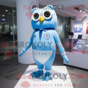 Máscara Sky Blue Owl com...