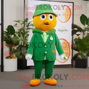 Green Mandarin mascot...