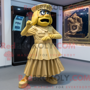 Gold Commando mascot...