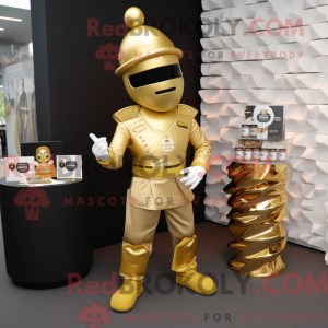 Gold Commando mascot...