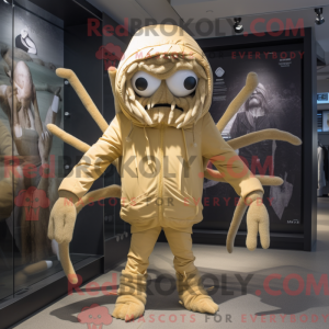 Gold Spider mascot costume...