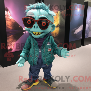 Figura de máscara de zumbi...