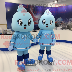 Sky Blue Pair Of Ice Skates...