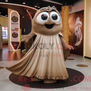 Brown Ray mascot costume...