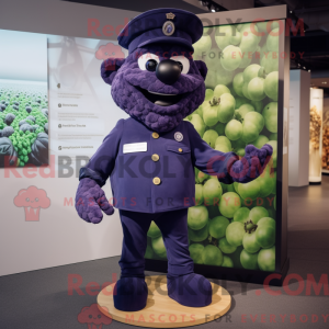 Navy Grape maskot kostume...
