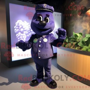Navy Grape maskot kostume...