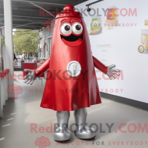 Zilveren fles ketchup...