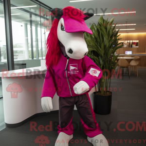 Magenta Horse mascot...