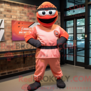 Postava maskota Peach Ninja...