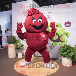 Maroon Cauliflower mascot...