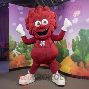 Maroon Cauliflower mascot...