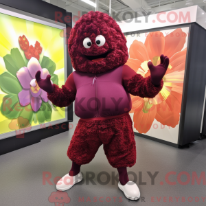 Maroon Cauliflower mascot...