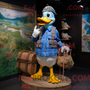 Blue Duck maskot kostume...