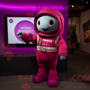 Magenta Astronaut mascot...
