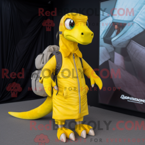 Yellow Dimorphodon mascot...