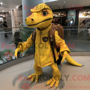 Gul Dimorphodon maskot...