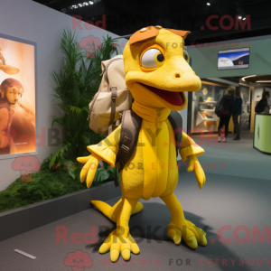 Yellow Dimorphodon mascot...