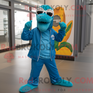 Blågrønn Diplodocus...