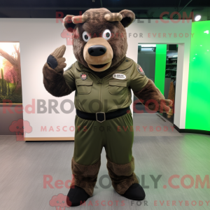 Costume mascotte de Bison...