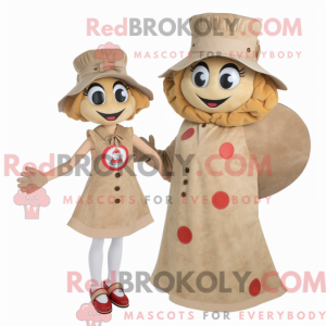 Tan Pizza Maskottchen...