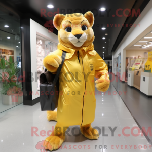 Yellow Mountain Lion maskot...