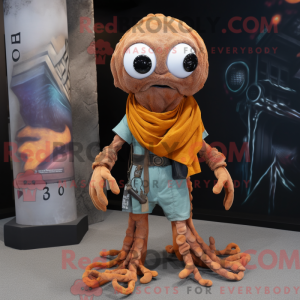 Rust Medusa mascot costume...
