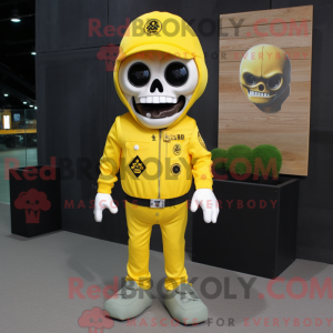 Lemon Yellow Skull mascot...