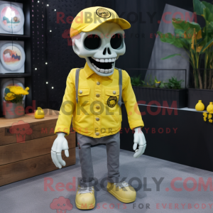 Lemon Yellow Skull mascot...