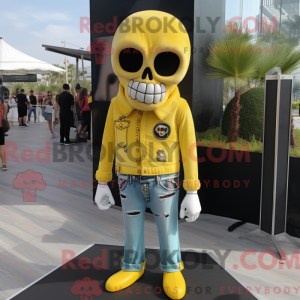 Lemon Yellow Skull mascot...