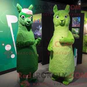 Forest Green Lama maskot...