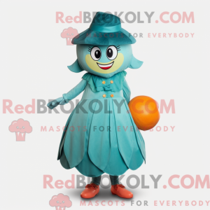 Teal Grapefruit mascot...