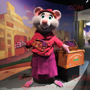 Magenta Ratatouille máscara...