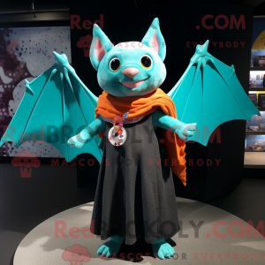 Turquoise Bat mascot...