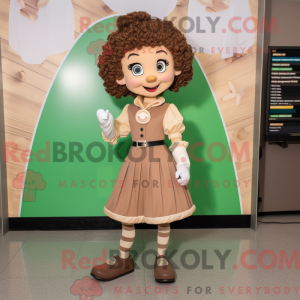 Tan Irish Dancer maskot...