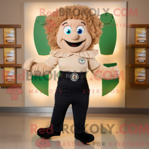 Tan Irish Dancer maskot...