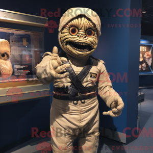 Navy Mummy-maskotdraktfigur...