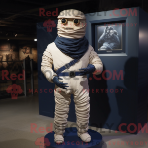 Navy Mummy-maskotdraktfigur...