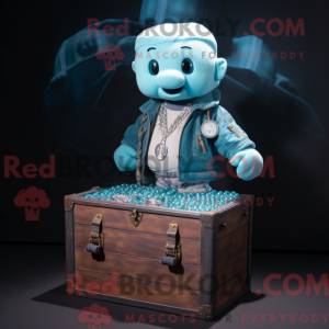 Cyan Treasure Chest máscara...