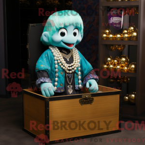Cyan Treasure Chest máscara...