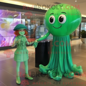 Green Jellyfish mascot...